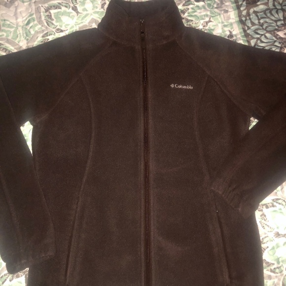 brown columbia fleece jacket womens